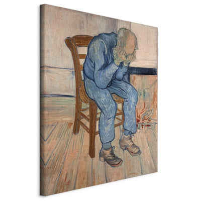 Maalauksen lisääntyminen (Vincent Van Gogh) - surullinen vanha mies g -taide