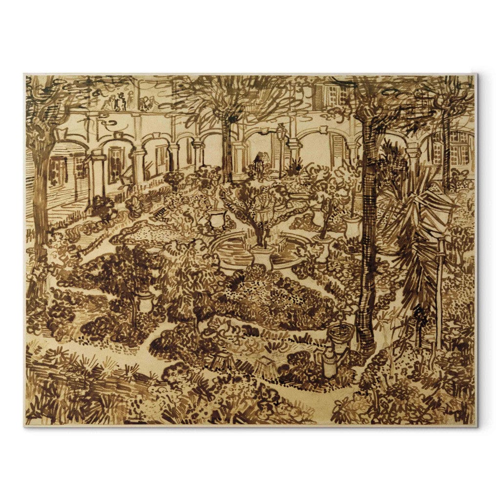 Gleznas reprodukcija /Vinsents van Gogs/ - Slimnīcas pagalms G ART