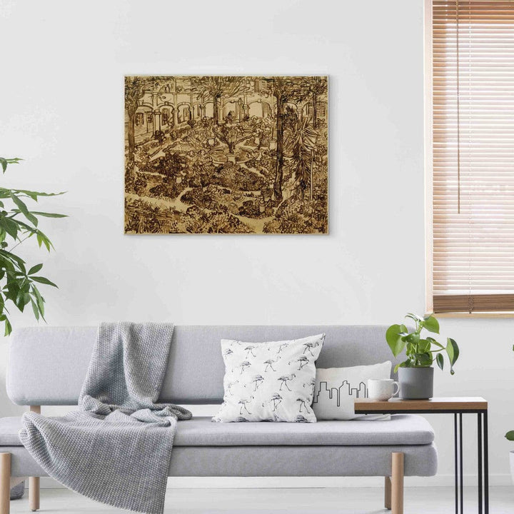 Gleznas reprodukcija /Vinsents van Gogs/ - Slimnīcas pagalms G ART