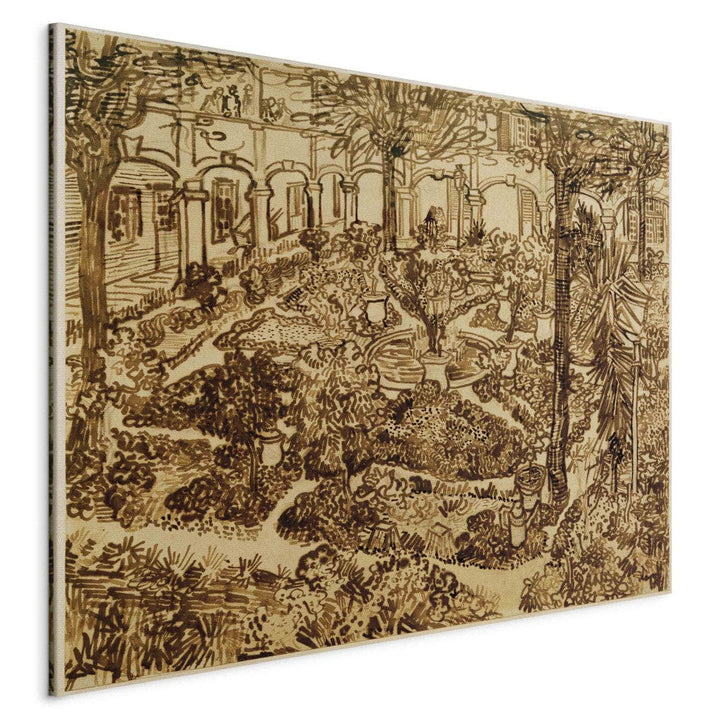 Gleznas reprodukcija /Vinsents van Gogs/ - Slimnīcas pagalms G ART