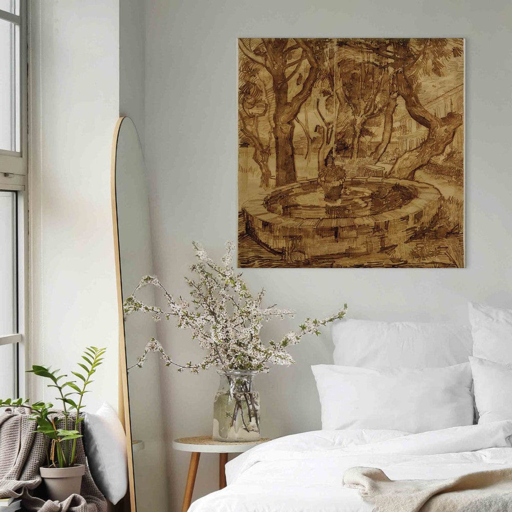 Gleznas reprodukcija /Vinsents van Gogs/ - Strūklaka dārzā G ART