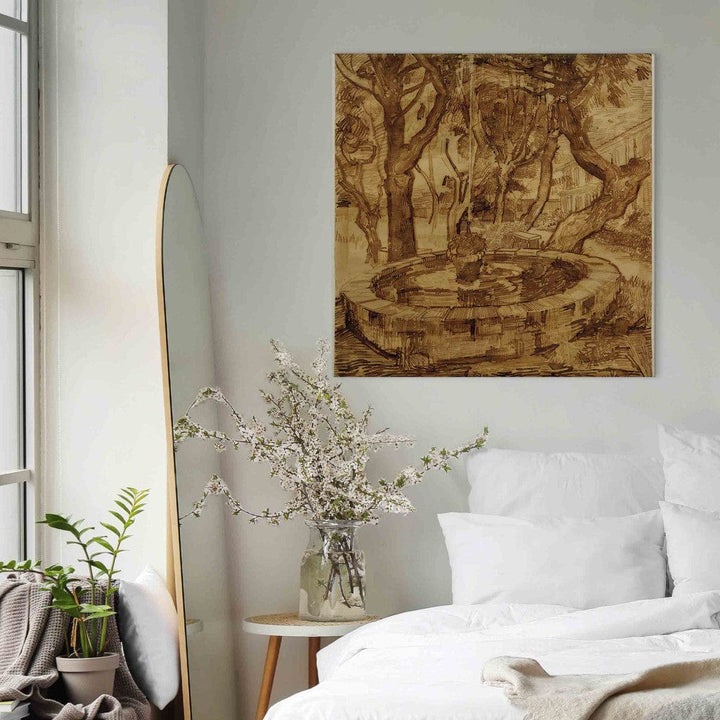 Gleznas reprodukcija /Vinsents van Gogs/ - Strūklaka dārzā G ART