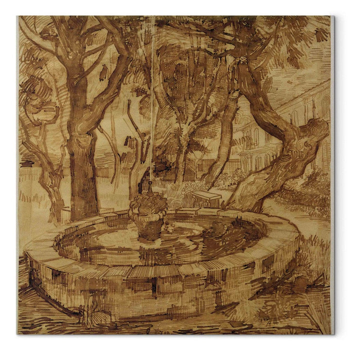 Gleznas reprodukcija /Vinsents van Gogs/ - Strūklaka dārzā G ART