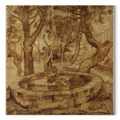 Воспроизведение живописи (Винсент Ван Гог) - фонтан в саду G Art
