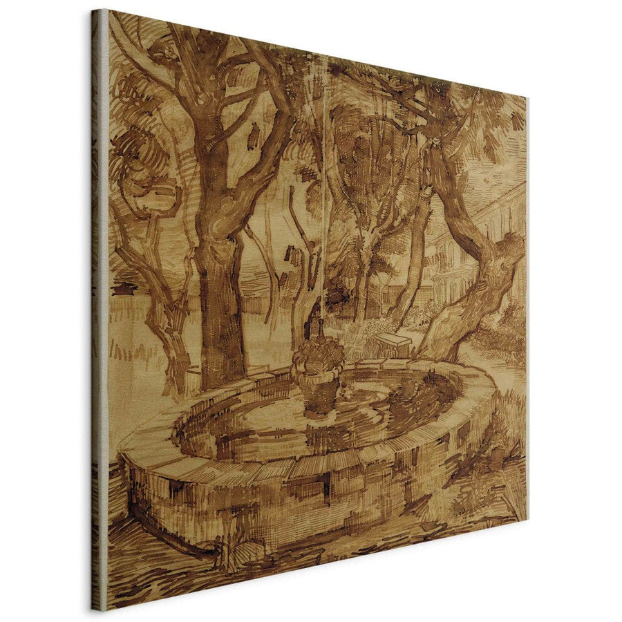 Gleznas reprodukcija /Vinsents van Gogs/ - Strūklaka dārzā G ART