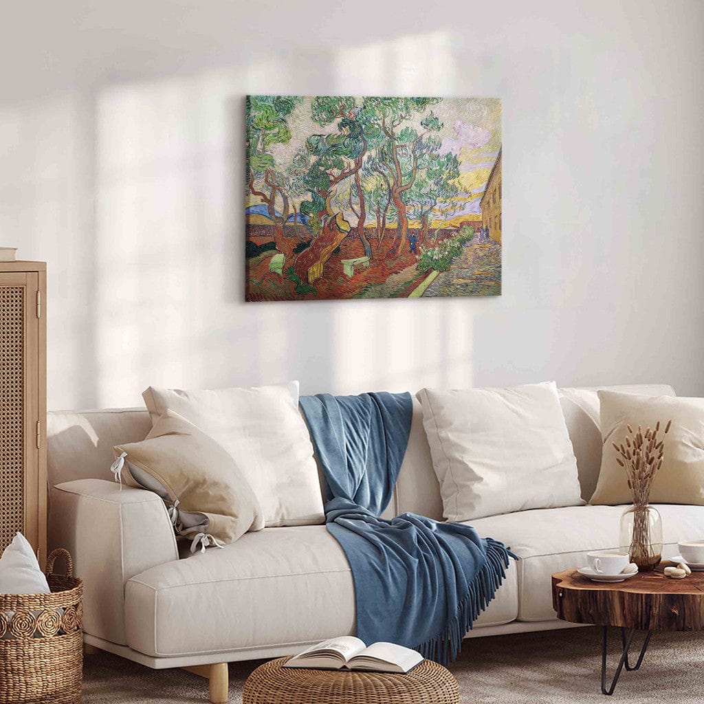 Gleznas reprodukcija /Vinsents van Gogs/ - Svētā Pāvila slimnīcas dārzs St. Remy G ART