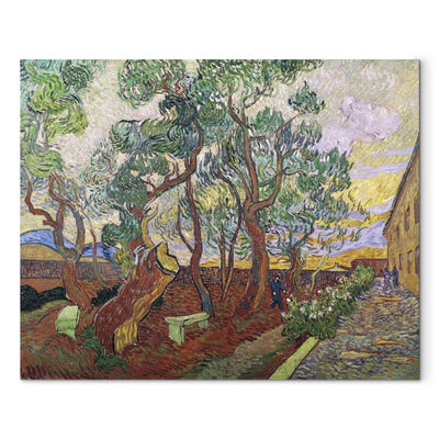 Reproduction of painting (Vincent van Gogh) - St. Paul Hospital Garden St. Remy G Art