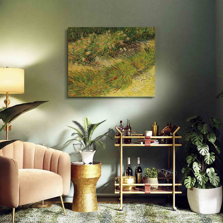 Gleznas reprodukcija /Vinsents van Gogs/ - Tauriņi un ziedi G ART