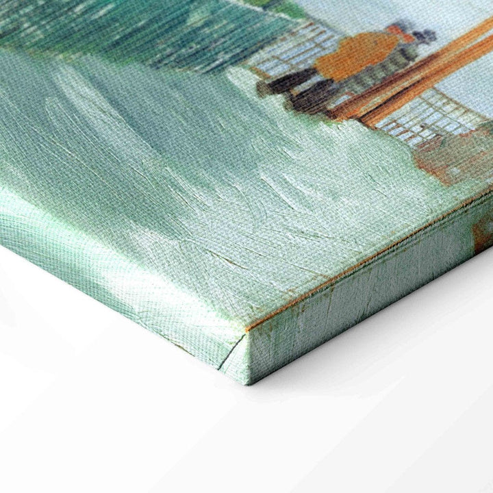 Gleznas reprodukcija /Vinsents van Gogs/ - Terase un skatu laukums pie Moulin de Blute-Fin, Monmartrs G ART