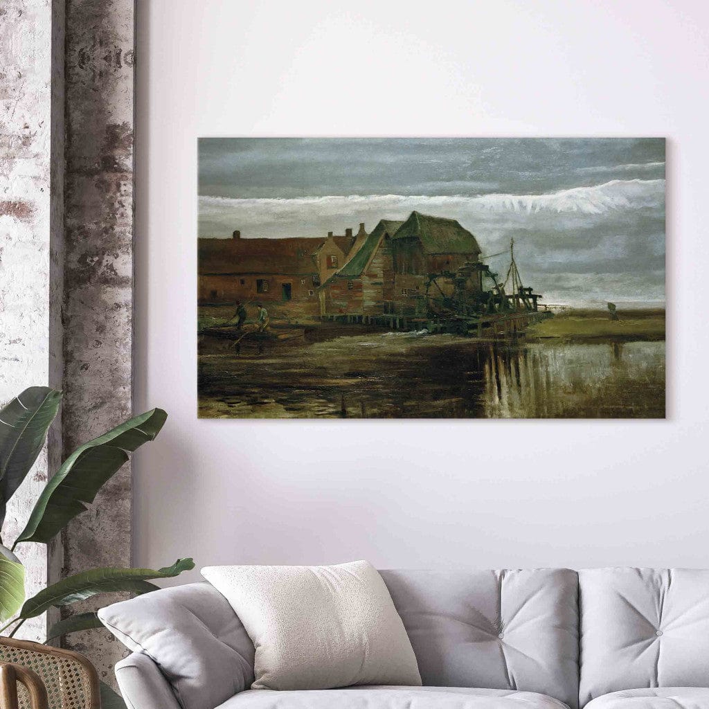 Gleznas reprodukcija /Vinsents van Gogs/ - Ūdensdzirnavas pie Gennep G ART