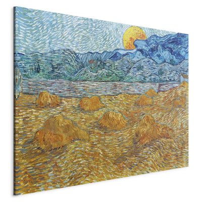 Воспроизведение живописи (Винсент Ван Гог) - вечерний пейзаж с растущим месяцем G Art