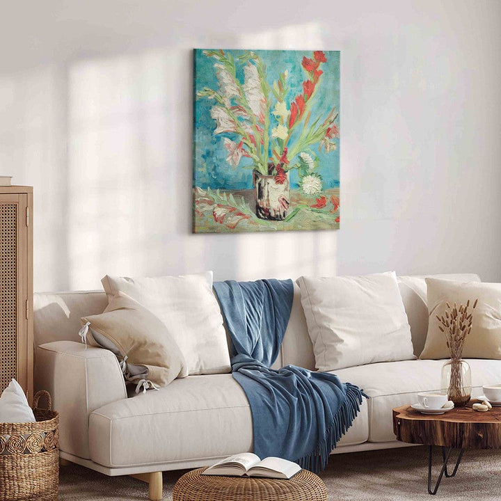 Gleznas reprodukcija /Vinsents van Gogs/ - Vāze ar gladiolām G ART