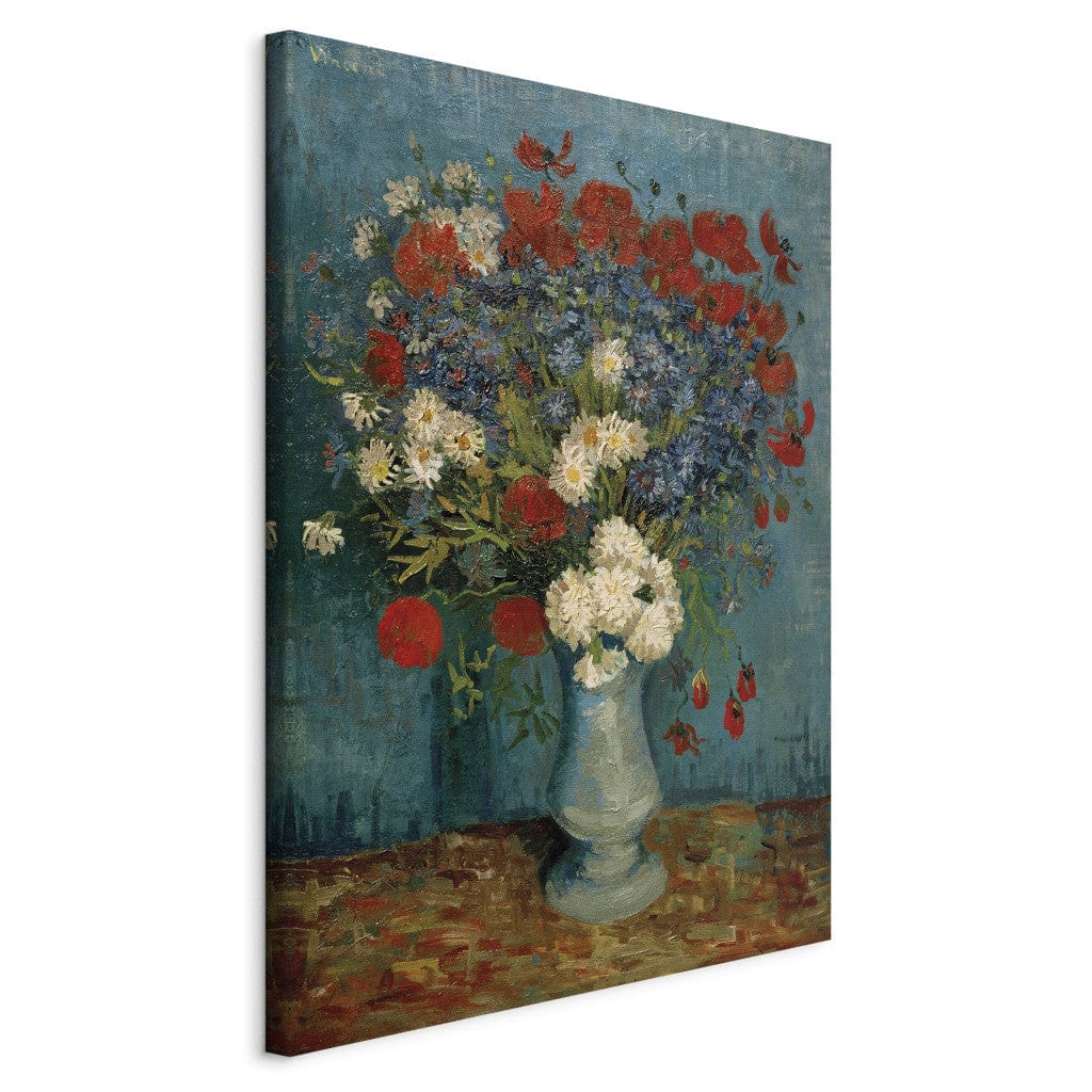 Gleznas reprodukcija /Vinsents van Gogs/ - Vāze ar rudzupuķēm un magonēm G ART