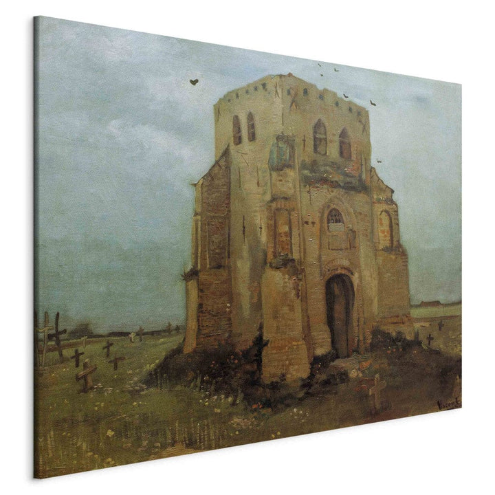 Gleznas reprodukcija /Vinsents van Gogs/ - Vecās baznīcas tornis Nuenēnā G ART