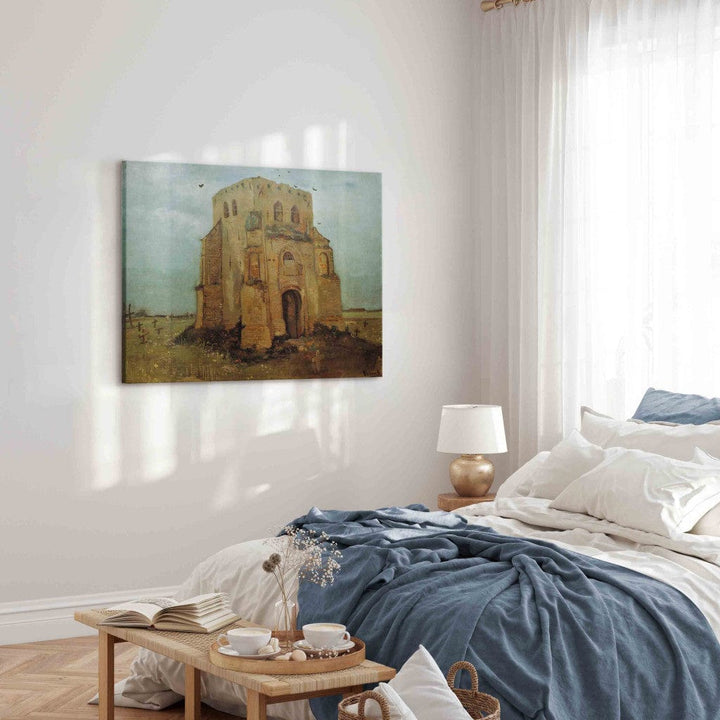 Gleznas reprodukcija /Vinsents van Gogs/ - Vecās baznīcas tornis Nuenēnā G ART