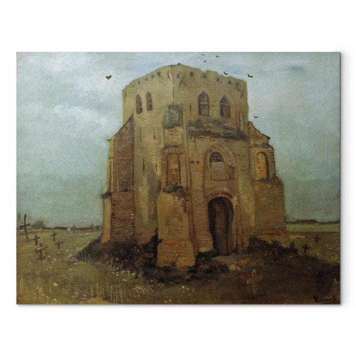 Gleznas reprodukcija /Vinsents van Gogs/ - Vecās baznīcas tornis Nuenēnā G ART