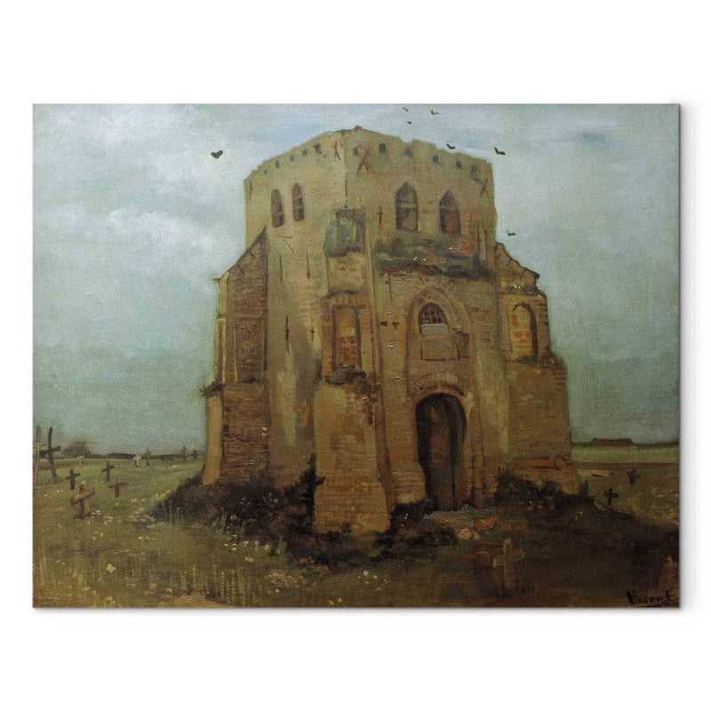 Tapybos reprodukcija (Vincentas Van Gogas) - Senojo bažnyčios bokštas Nuenen G Art