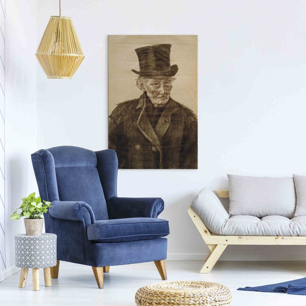 Gleznas reprodukcija /Vinsents van Gogs/ - Vecs vīrietis ar cepuri G ART