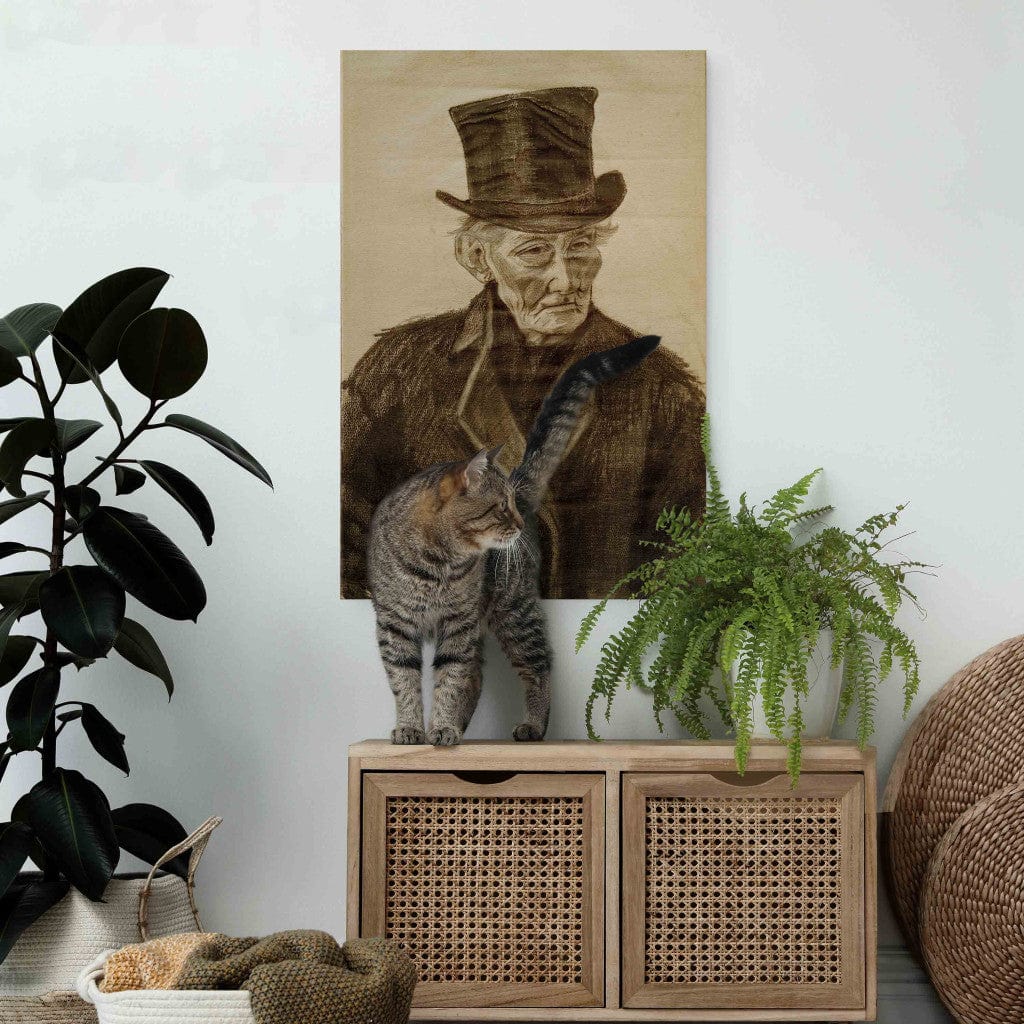 Gleznas reprodukcija /Vinsents van Gogs/ - Vecs vīrietis ar cepuri G ART