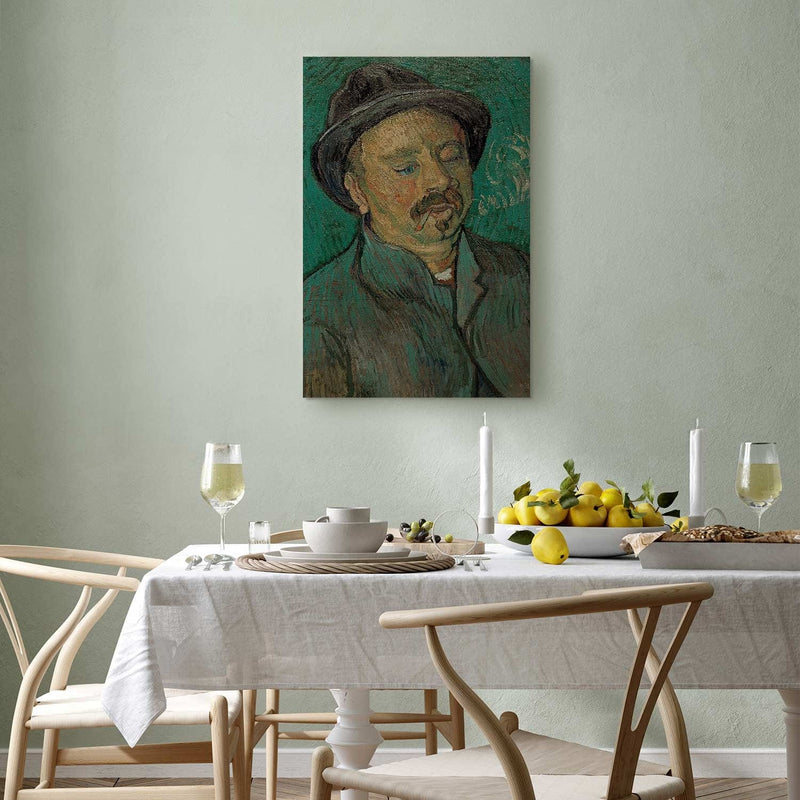 Воспроизведение живописи (Винсент Ван Гог) - портрет одинокого человека G Art