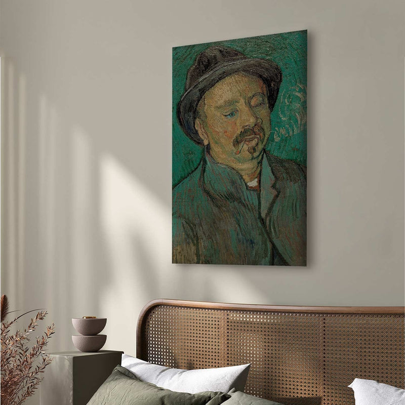 Воспроизведение живописи (Винсент Ван Гог) - портрет одинокого человека G Art