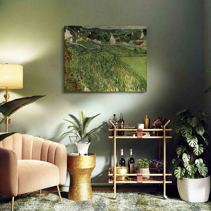 Gleznas reprodukcija /Vinsents van Gogs/ - Vīna dārzi pie Overas G ART