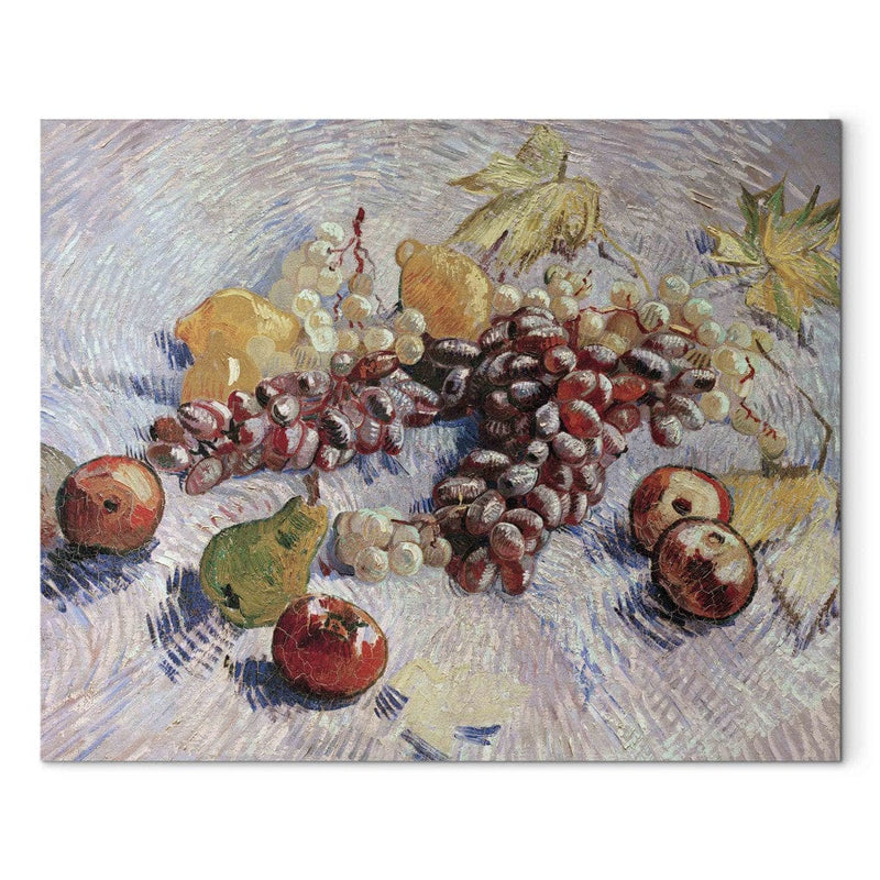 Reproduction of painting (Vincent van Gogh) - grapes, lemons, pears and apples g art