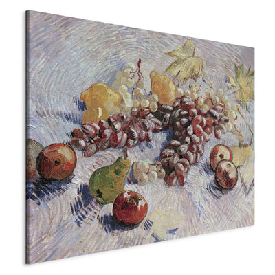 Reproduction of painting (Vincent van Gogh) - grapes, lemons, pears and apples g art