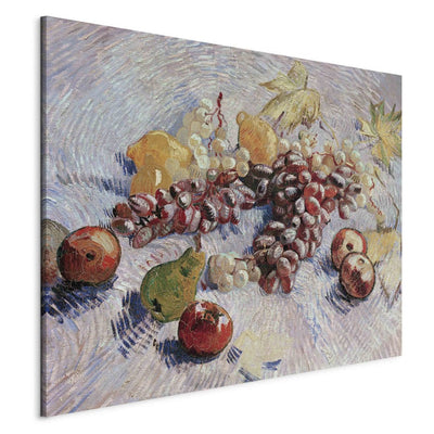 Maali reprodutseerimine (Vincent Van Gogh) - viinamarjad, sidrunid, pirnid ja Apples G Art