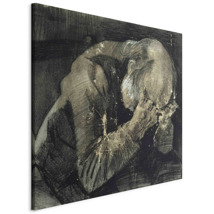 Gleznas reprodukcija /Vinsents van Gogs/ - Vīrietis ar galvu rokās G ART