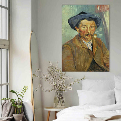 Gleznas reprodukcija (Vinsents van Gogs) - Vīrietis ar pīpi G ART