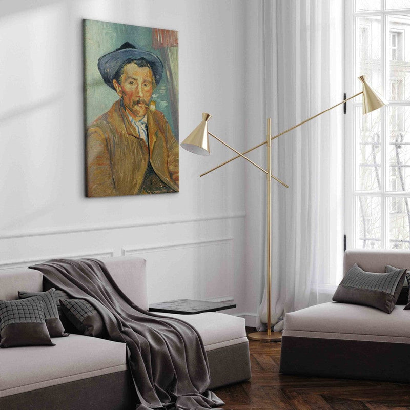 Воспроизведение живописи (Винсент Ван Гог) - человек с трубкой G Art