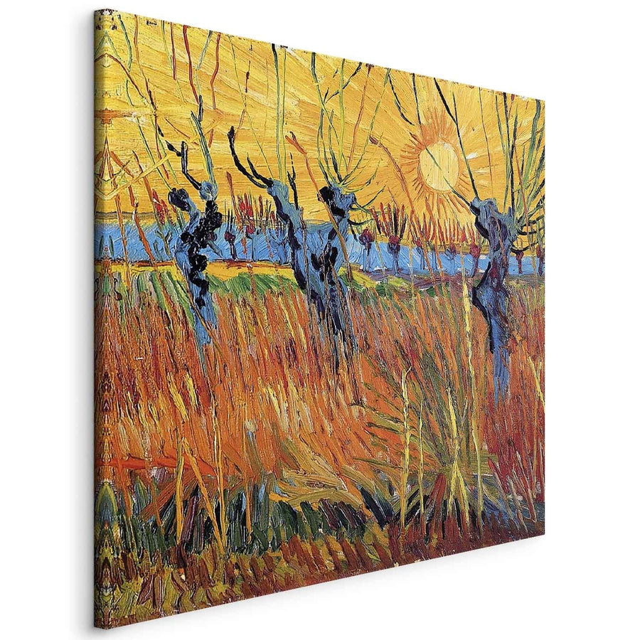 Gleznas reprodukcija /Vinsents van Gogs/ - Vītolāji saulrietā G ART