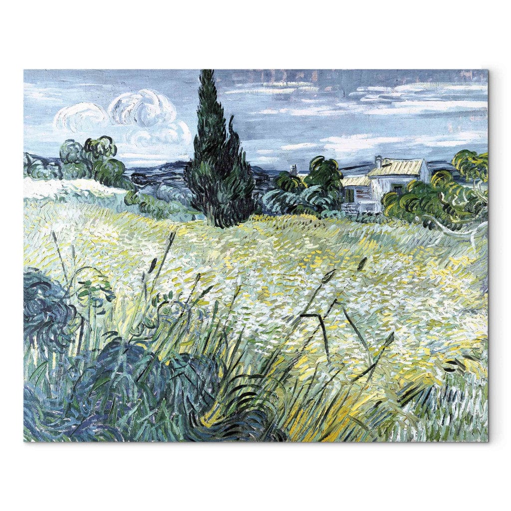 Gleznas reprodukcija /Vinsents van Gogs/ - Zaļais kviešu lauks ar kipresi G ART