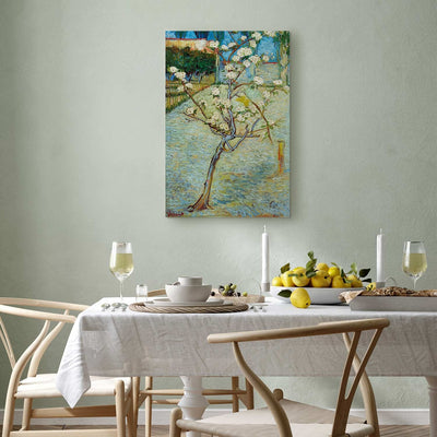 Tapybos reprodukcija (Vincentas Van Gogas) - žydintis kriaušių medis G menas