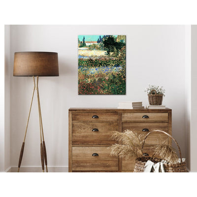 Reproduction of painting (Vincent van Gogh) - Flowering Garden G Art