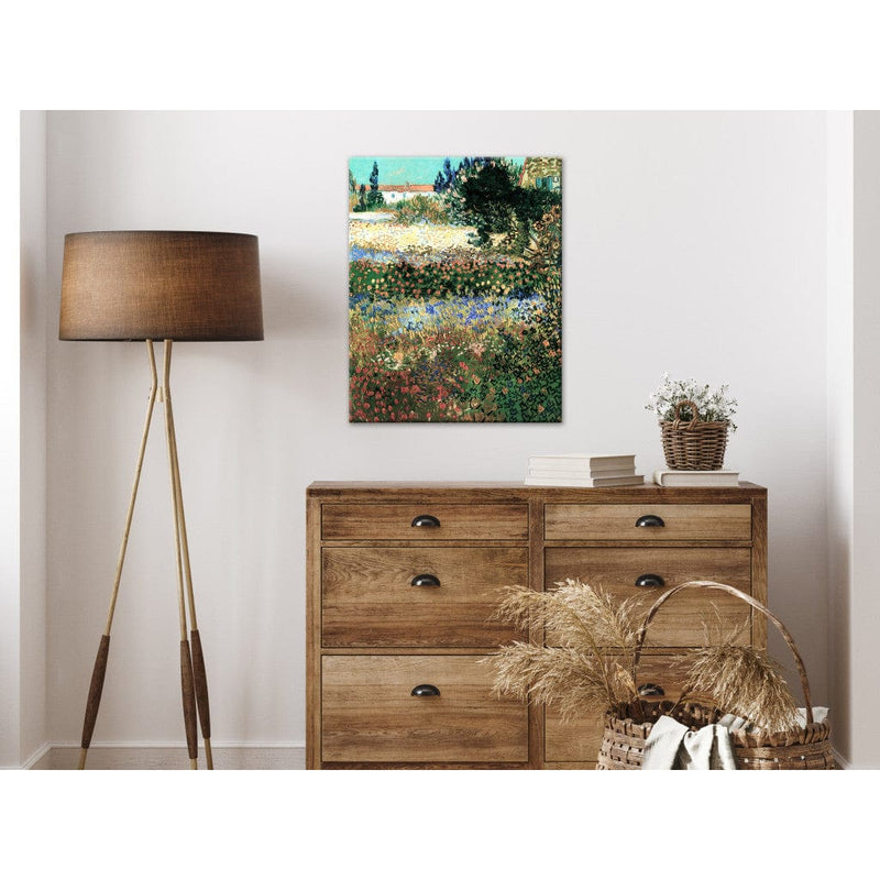 Reproduction of painting (Vincent van Gogh) - Flowering Garden G Art