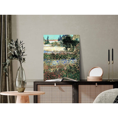 Reproduction of painting (Vincent van Gogh) - Flowering Garden G Art