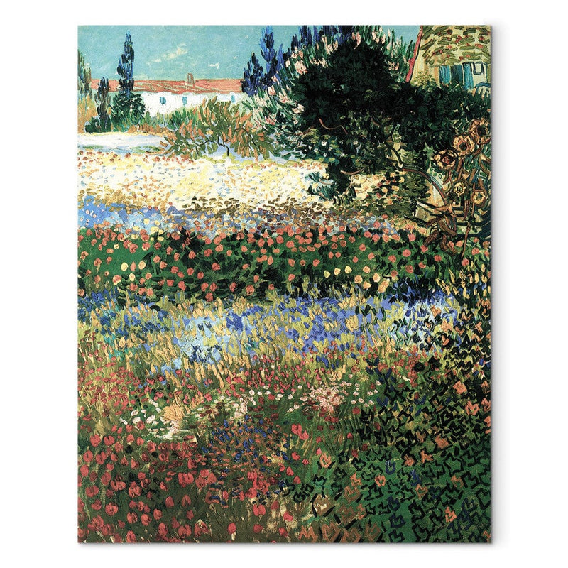 Reproduction of painting (Vincent van Gogh) - Flowering Garden G Art