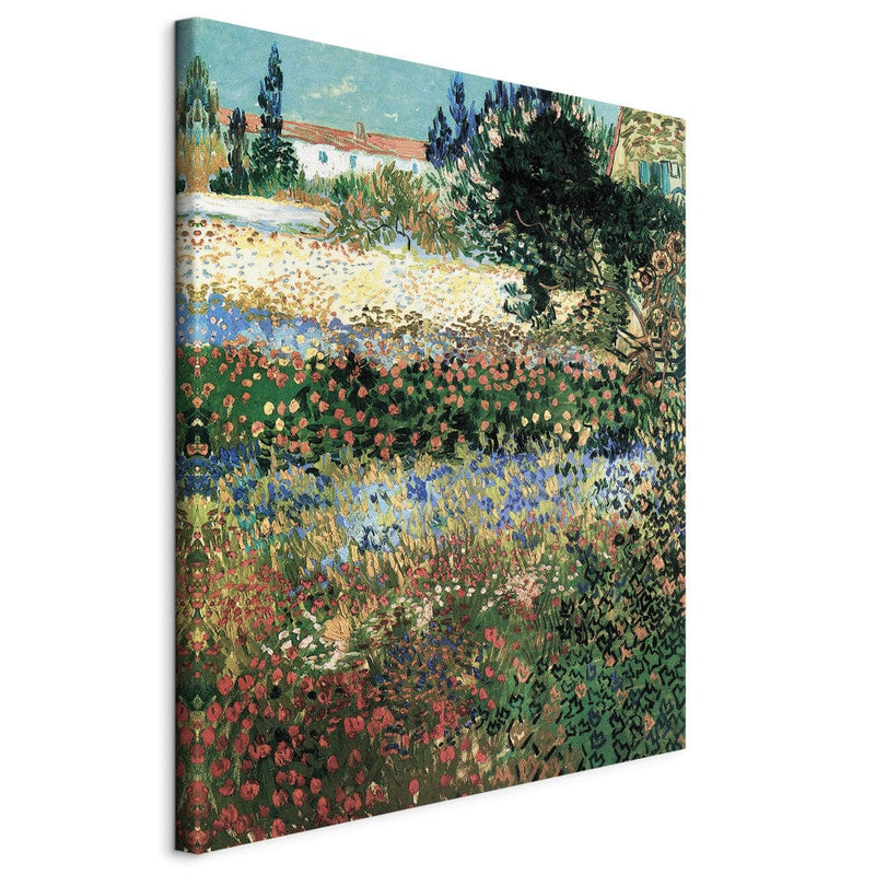 Reproduction of painting (Vincent van Gogh) - Flowering Garden G Art