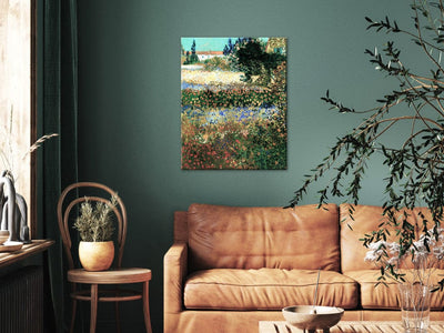 Reproduction of painting (Vincent van Gogh) - Flowering Garden G Art