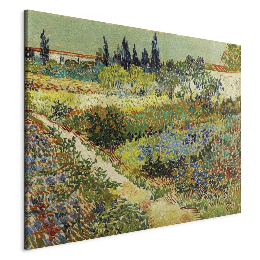 Gleznas reprodukcija /Vinsents van Gogs/ - Ziedošs dārzs ar celiņu G ART