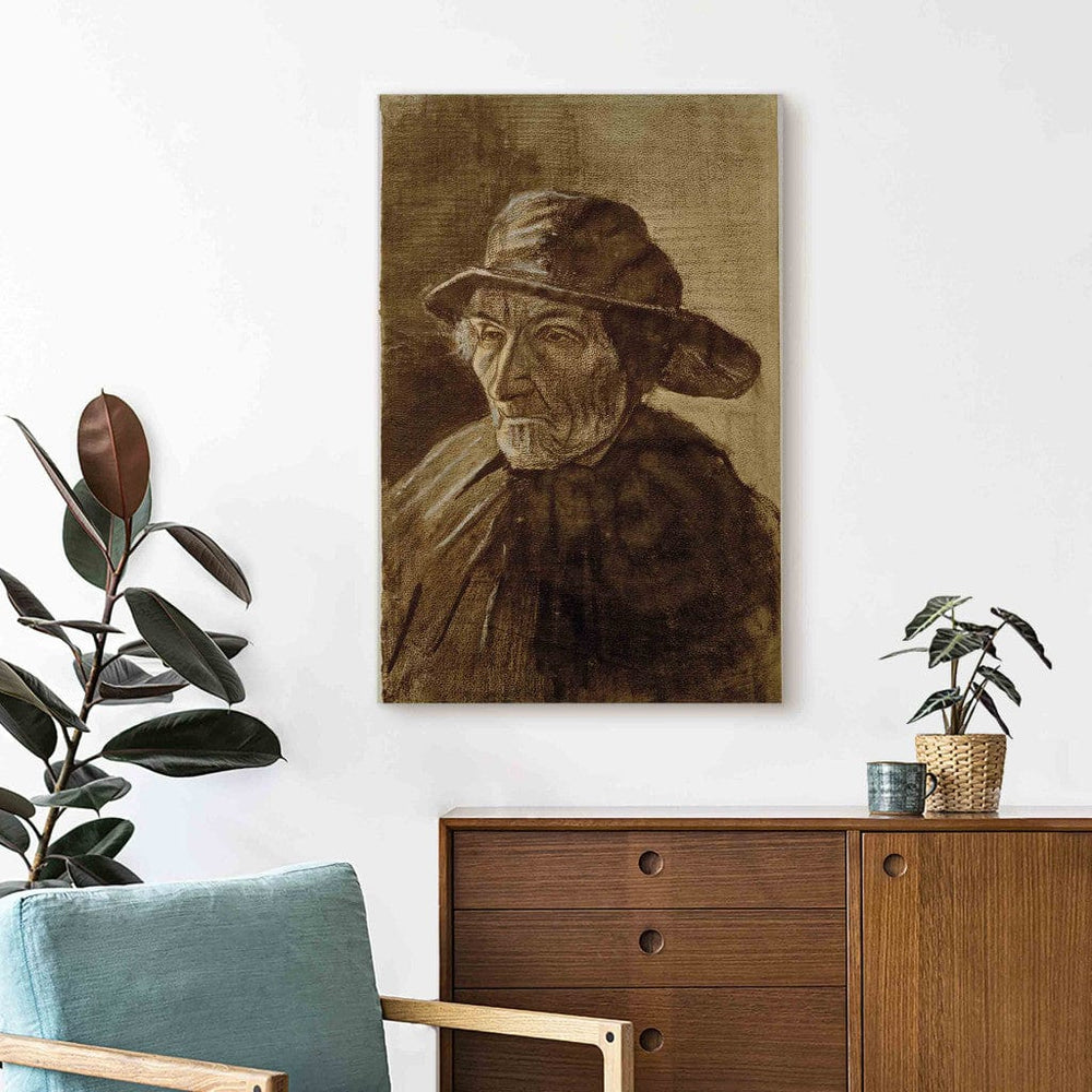 Gleznas reprodukcija /Vinsents van Gogs/ - Zvejnieks ar suvenīru G ART