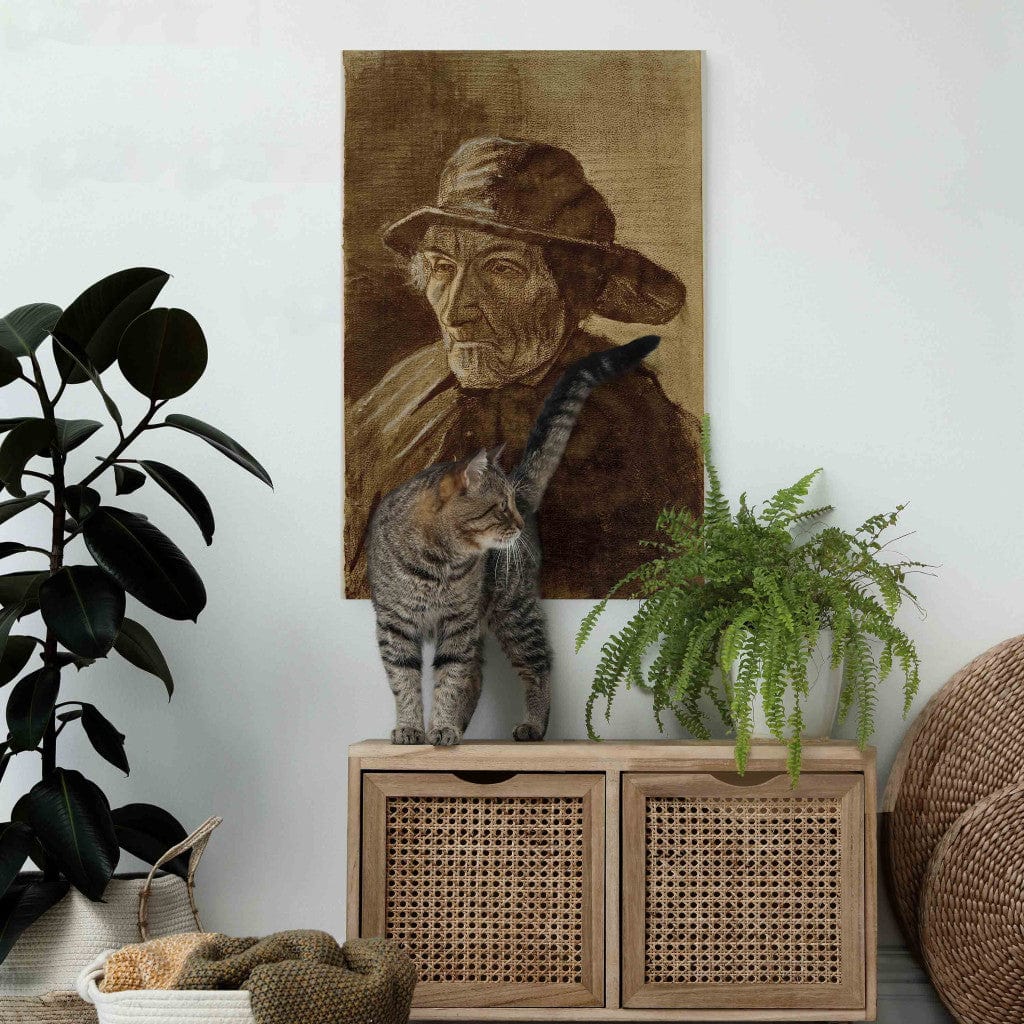 Gleznas reprodukcija /Vinsents van Gogs/ - Zvejnieks ar suvenīru G ART