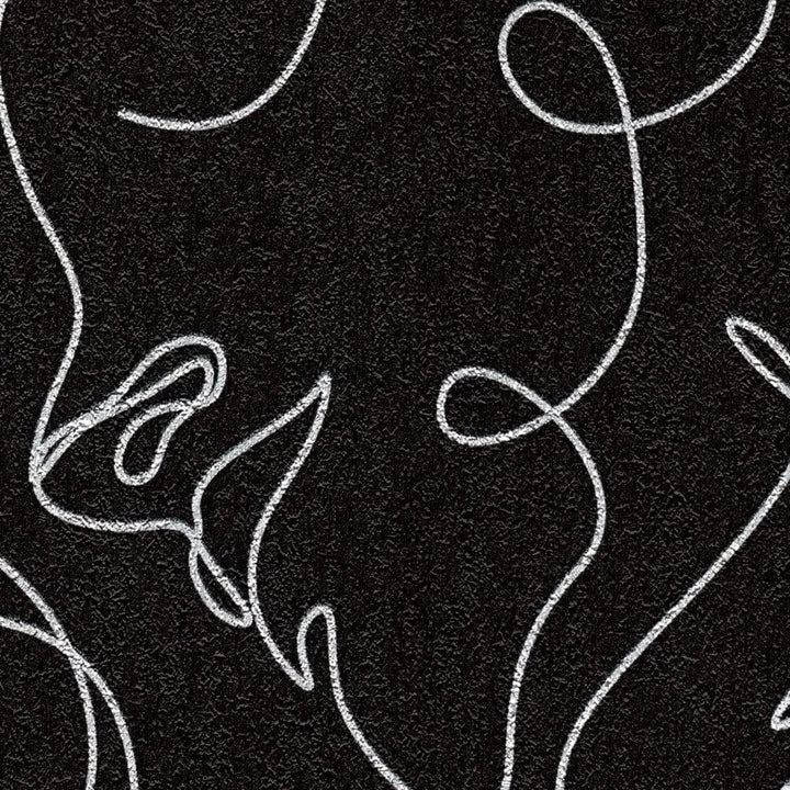 Grafikas ar abstraktām sejām tapetes - melna - 3012253 AS Creation