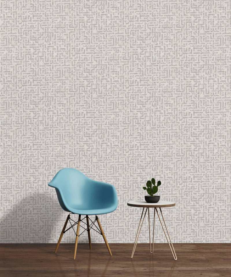 Graphic wallpaper with a structured surface in light gray - 1363607 AS Creation