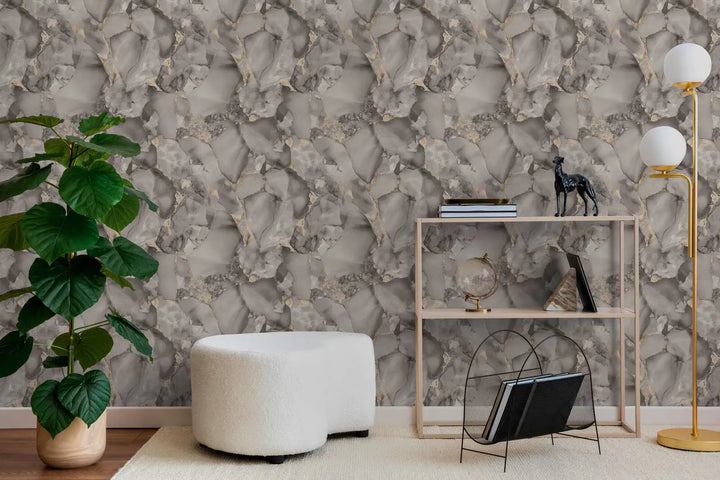 Greznas marmora izskata tapetes ar smalku spīdumu - 3010407 AS Creation