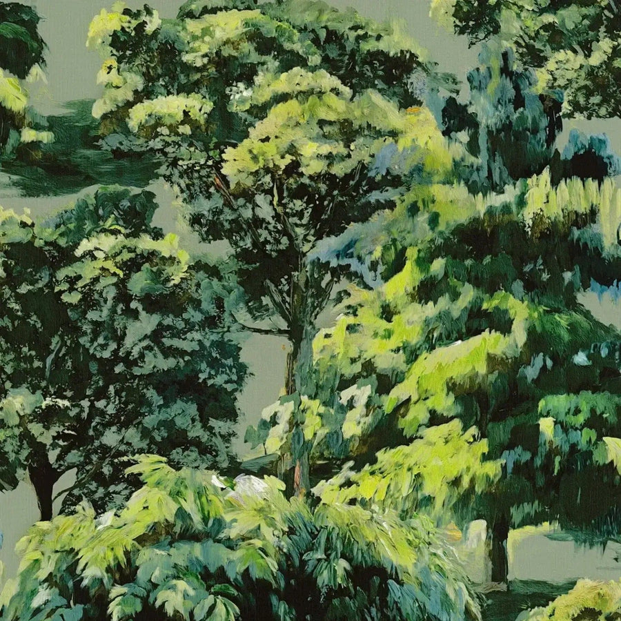 Greznas tapetes ar meža motīvu - zaļas - 3012505 AS Creation