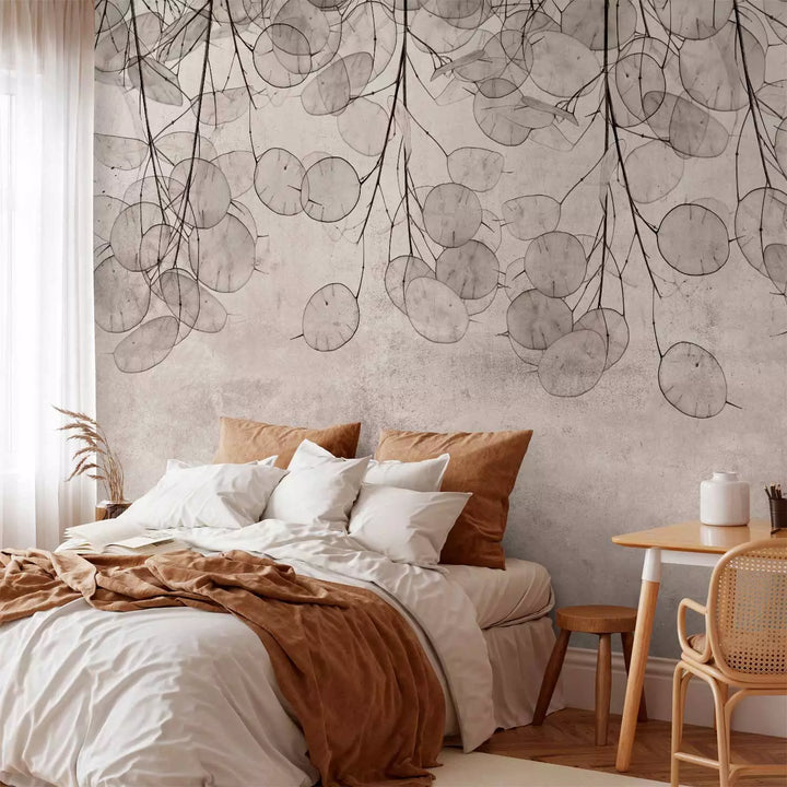 Wall Murals - Nature motif in beige shades, 137475