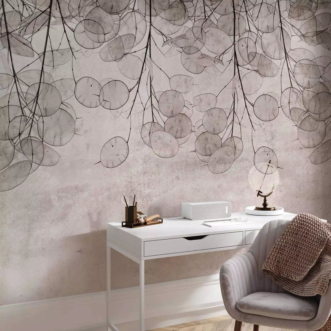 Wall Murals - Nature motif in beige shades, 137475